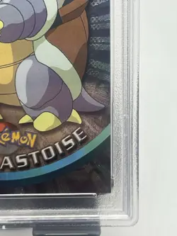 1999 Topps Pokemon TV #9 Blastoise Foil Black Logo PSA 6 EX-MT - Image 5