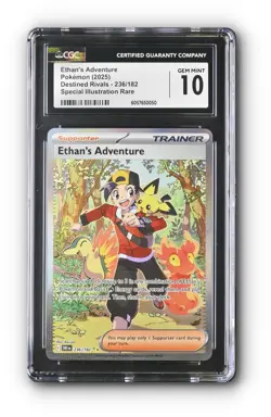 POKEMON Ethan's Adventure 236/182 Sv10: Destined Rivals Holo - CGC 10 - Image 1