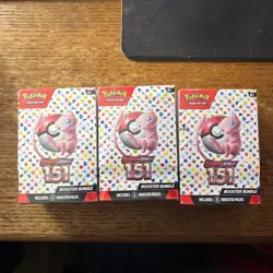 Pokemon TCG Scarlet and Violet 151 Booster Bundles Sealed Lot of 3 - Image 1