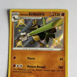 Galarian Sirfetch'd SV064/SV122 Shining Fates Shiny Holo Rare Pokemon Card NM - Image 3