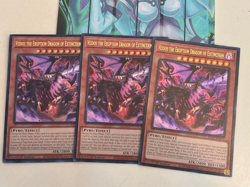 Yugioh 3x Veidos the Eruption Dragon of Extinction Ultra MP25-EN175 1st Ed NM - Image 2