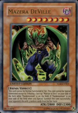Mazera DeVille - Ultra Rare Limited Edition TLM-ENSE3 - MP - YuGiOh - Image 1