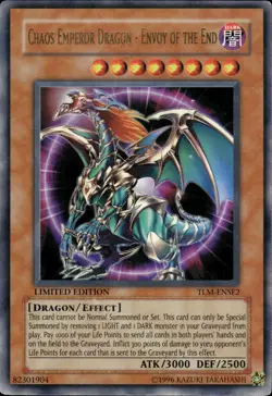 Chaos Emperor Dragon - Envoy Of The End - Ultra Rare Limited TLM-ENSE3 HP YuGiOh - Image 1