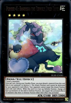 Number 41: Bagooska The Terribly Tired Tapir - Ultra Rare BLRR-EN085 LP YuGiOh - Image 1