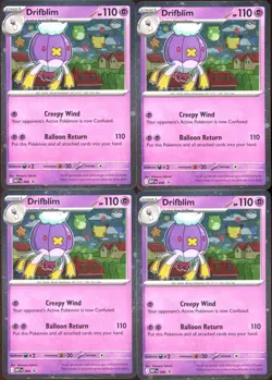 Drifblim 006 Mega Evolution Promo - 4 Card Lot - Image 1