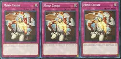 Mind Crush SR06-EN037 Lair of Darkness 1st Edition (x3) - Yugioh Card - Image 1