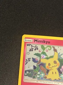 Mimikyu SM163 Holo Black Star Promo Sun & Moon Pokemon Card SWIRL - Image 2