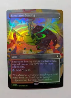 1x Spectator Seating Borders FOIL NM - CMM Magic MTG EDH Dual Land Red White x1 - Image 1