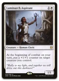 Luminarch Aspirant #24 (LP) Zendikar Rising ZNR Magic MTG - Image 1