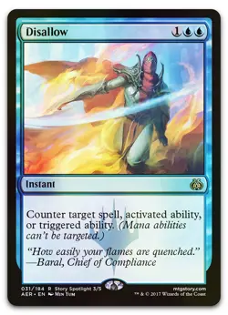 Disallow #31 (Foil) (LP) Aether Revolt AER Magic MTG - Image 1