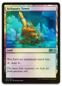 Reliquary Tower #254 (Foil) (LP) Core Set 2019 M19 Magic MTG - Image 1