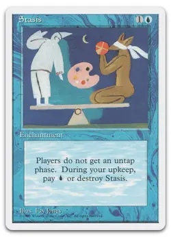 Stasis #104 (NM) Fourth Edition 4ED Magic MTG - Image 1