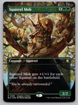 Squirrel Mob (Borderless) 85 Commander: Bloomburrow MTG Foil NM - Image 1
