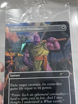 THANOS Magic MtG PSA Magazine Promo Swords to Plowshares Marvel Sealed - Image 2