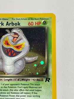 Pokemon TCG 2000 Team Rocket Holo Rare Dark Arbok (2/82) NM - Image 3