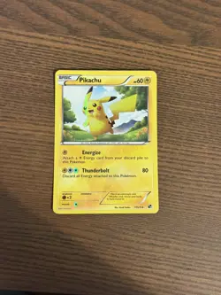 Pokemon Pikachu 115/114 Pokemon Secret Rare Holo Black & White Lightly Played - Image 1