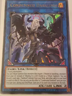 DUOV-EN006 Condemned Darklord Ultra Rare 1st Edition YuGiOh Card - Image 1