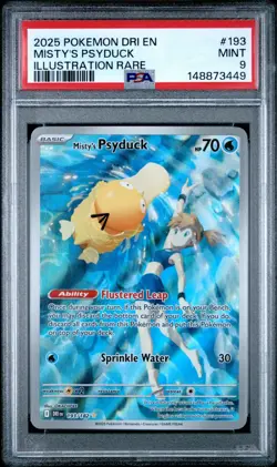 Pokemon TCG Misty's Psyduck 193/182 Destined Rivals PSA 9 - Image 1