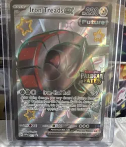 The Pokemon Company Iron Treads ex Shiny Rare 097/091 Paldean Fates Holo 220 HP - Image 1