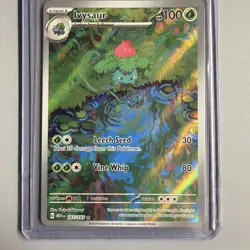 Pokemon Ivysaur Illustration Rare IR 167/165 SV: 151 Full Art TCG MINT - Image 1