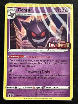 Pokemon Gengar Pre-Release Deck Promo Sealed - Lost Origin - SWSH241 2 - Image 1