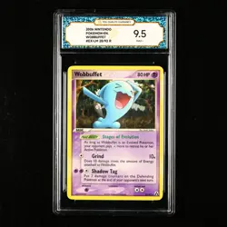 TQG 9.5 Mint+ 2006 Pokemon ENG Wobbuffet #EX-LM 28/92 R - Image 1