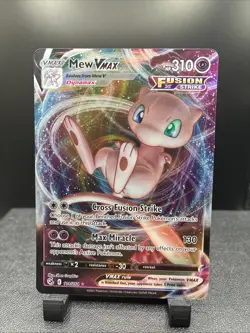 Mew VMAX 114/264 Holo VMAX Rare Fusion Strike Pokemon Card - Image 1