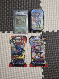 Pokemon Ascended Heroes Riolu Tin, Phantasmal Flames Packs + CGC 10 Scyther 🔥 - Image 1