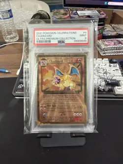 2021 Pokemon Celebrations 25th ANNIVERSARY Charizard Gold Metal #4 PSA 9 MINT - Image 1