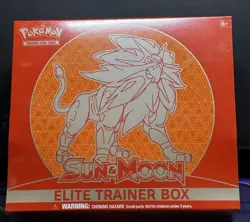Pokemon TCG Sun & Moon Base Set Elite Trainer Box ETB (Solgaleo) Factory Sealed - Image 1