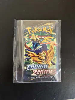 Pokemon TCG - x1 Crown Zenith Booster Pack - Sword & Shield - New/Sealed - Image 1