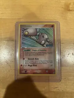 Hitmonlee 25/115 Stamped EX Unseen Forces Reverse Holo Rare Pokemon Card - Image 2