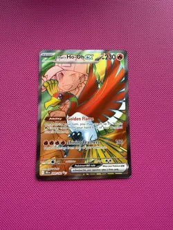 Pokemon TCG Ethans Ho-Oh ex 209/182 Ultra Rare – Destined Rivals – Near Mint - Image 1