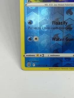Floatzel - Pokemon TCG - Brilliant Stars - Reverse Holo - 039/172 - 🔟 - Image 3