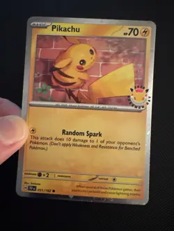 Pikachu 051/162 Pokemon Day 2026 Promo Cosmos Holo Near Mint - Image 1