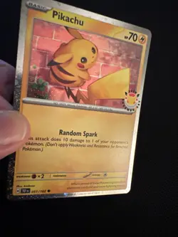 Pikachu 051/162 Pokemon Day 2026 Promo Cosmos Holo Near Mint - Image 5