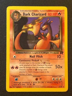 Dark Charizard 21/82 Team Rocket Unlimited Edition LP Pokemon TCG - Image 1