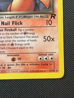 Dark Charizard 21/82 Team Rocket Unlimited Edition LP Pokemon TCG - Image 4
