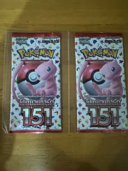 Pokemon TCG : 151, SV2a |Scarlet & Violet| ,(2 Sealed Pack) Thai Language - Image 1
