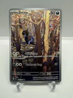Deino 146/086 Illustration Rare SV White Flare Full Art Pokemon - Image 1
