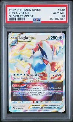 PSA 10 Lugia Vstar 2022 Pokemon Silver Tempest #139 - Image 1
