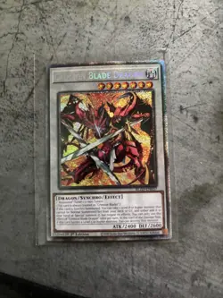 Crimson Blade Dragon BLZD-EN037 Starlight Rare 1st Ed YuGiOh Blazing Dominion - Image 1