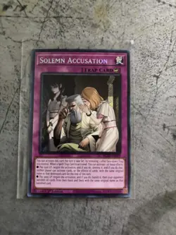Yugioh! Solemn Accusation - BLZD-EN079 - Secret Rare - 1st Edition - NM - Image 1