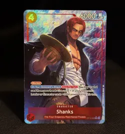 One Piece CCG Shanks OP12-008 Alternate Art Foil Blocker Rare Legacy Master - Image 1