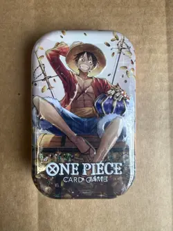 One Piece Tin Pack Set Vol. 2 Monkey D. Luffy TCG BRAND NEW FACTORY SEALED - Image 1