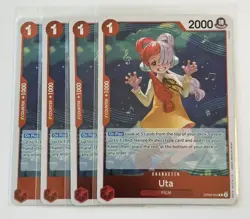 One Piece Card Gme - Uta OP09-002 R Foil Playset x4 - Emperors in the New World - Image 1