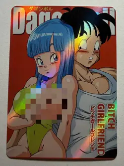 SEXY WAIFU Bulma & Yamcha DRAGON BALL ACG PREMIUM HOLO CARD NM - Image 1