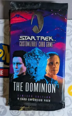 STAR TREK CCG DOMINION SEALED BOOSTER PACK OF 9 CARDS - Image 1