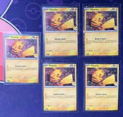 2026 Pikachu 051 SWIRL Stamped Pokemon Day 30th Anniversary Promo Card NM/M - Image 1