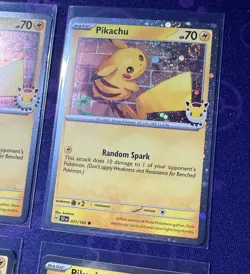 2026 Pikachu 051 SWIRL Stamped Pokemon Day 30th Anniversary Promo Card NM/M - Image 2